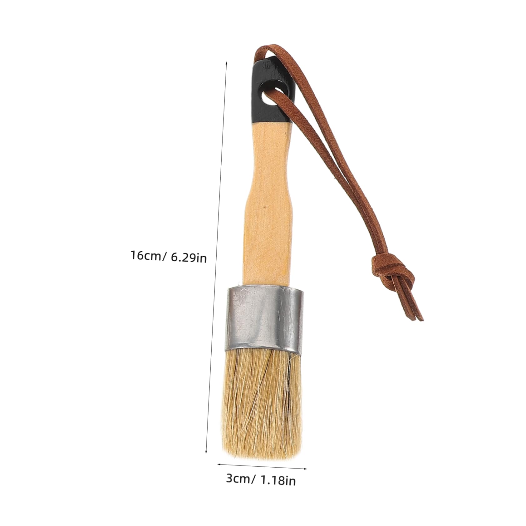SHINEOFI 2 Series Juego De Pinceles para Muebles Kit Mate Manualidades Pincel Redondo Pinceles para Pintar Tinte Sloan Tiza Oscura Casa Decoración De Interiores Pincel 3 Piezas*2