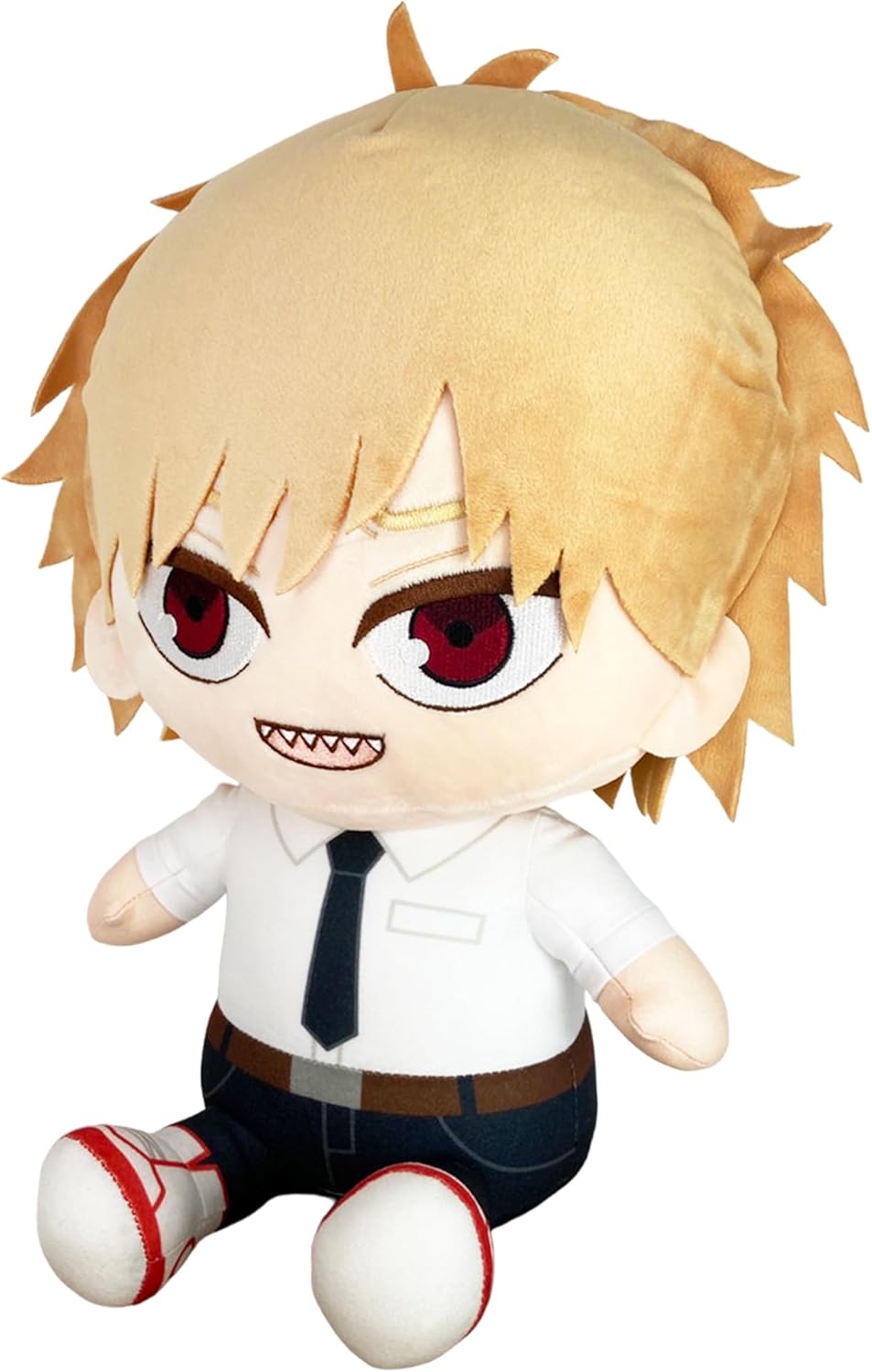 Great Eastern Entertainment Chainsaw Man - Denji Uniform #1 Sitting Pose Plush 12" H