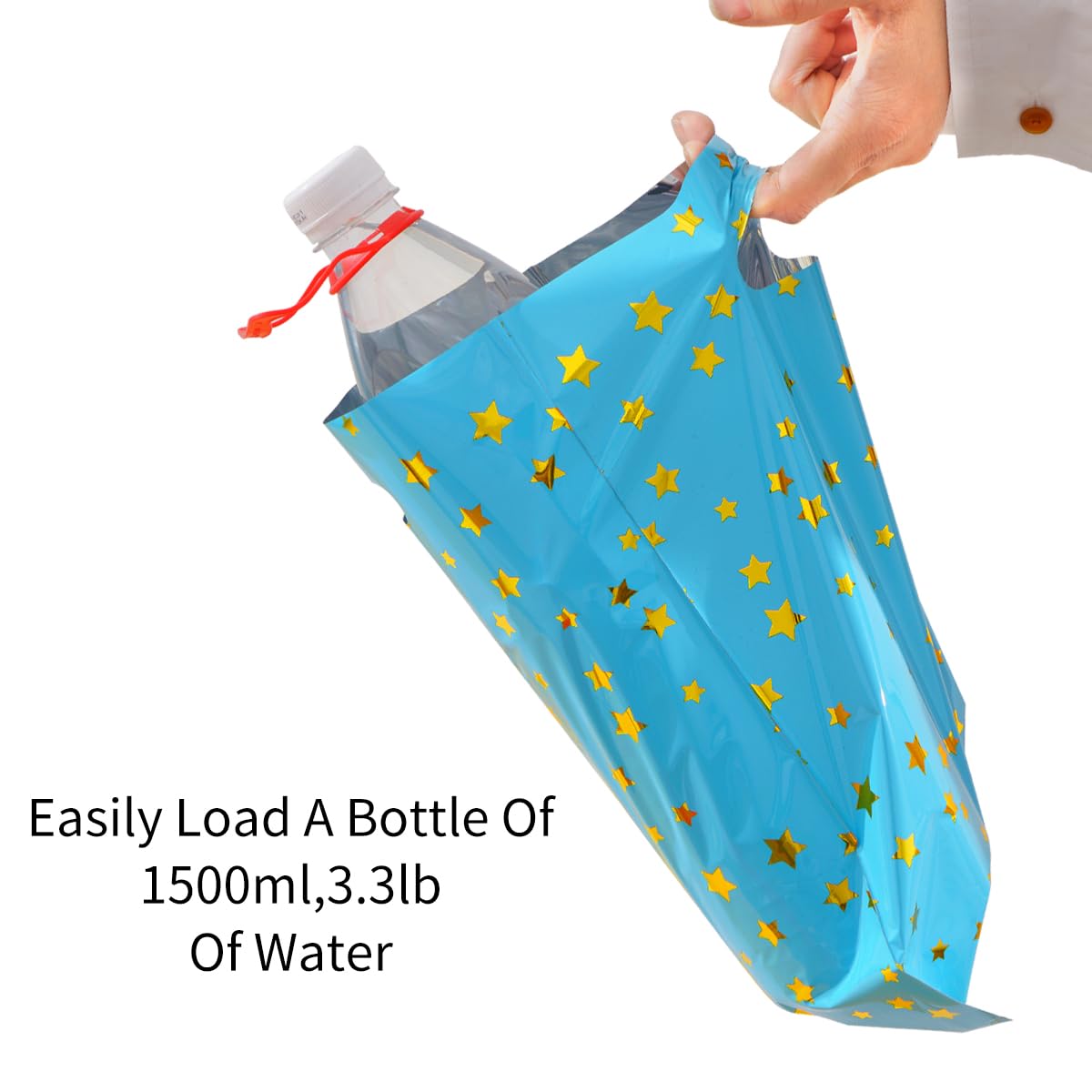 HABILE Happy Birthday Party Favor Bags 36 PCS Plastic Gift Bags with Glitter Stars for Children, Babies, Girls and Boys Birthdays