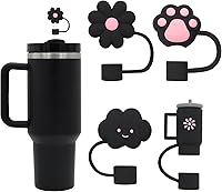 Vista 1 de Stanley Cup - Cubierta de popote para copa Stanley, 4 unidades, compatible con vasos Stanley de 30 y 40 onzas, accesorios de tazas Stanley