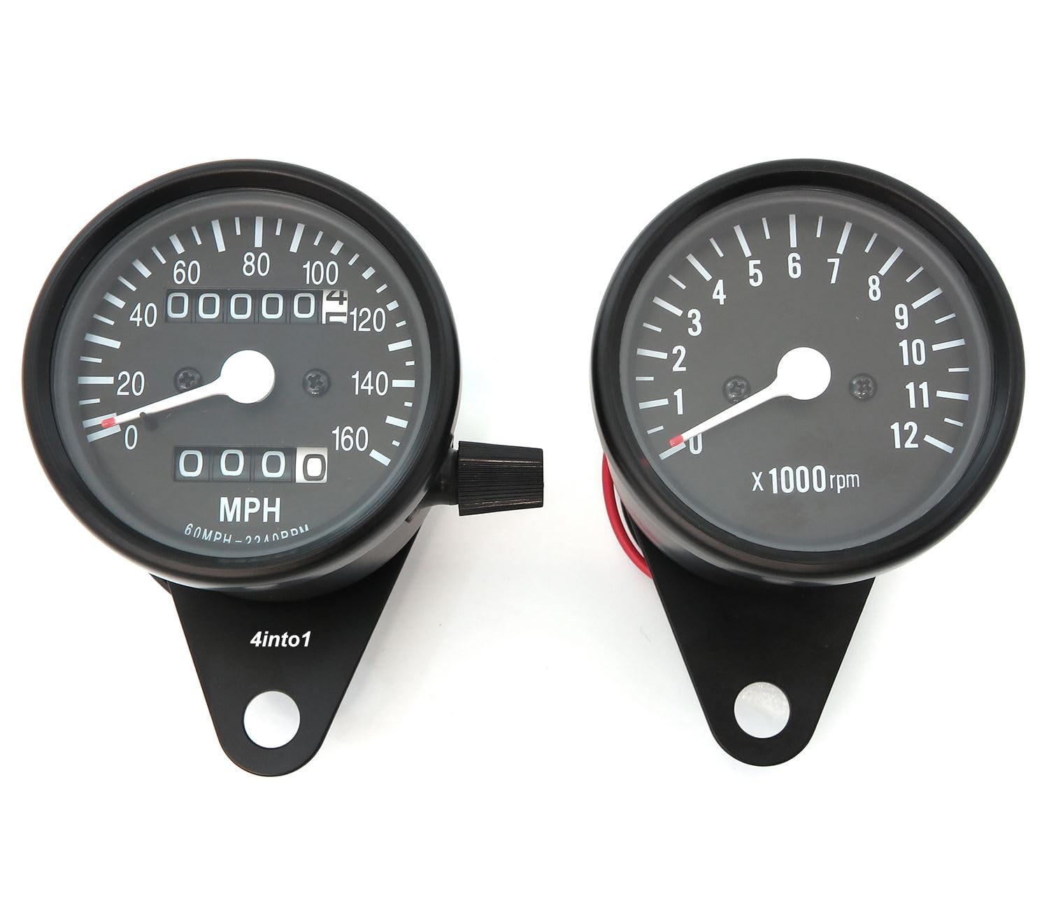 Amazon.com: MPH Mini Speedometer 2240:60 & Tachometer 1:4 - Black
