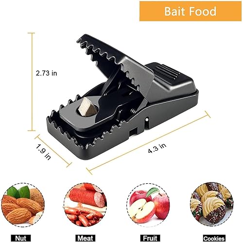 Miniatura 2 de Reusable Mouse Traps  Powerful Snap Traps with Precise Trigger for Quick, Clean Mouse Catching  Indoor & Outdoor Rodent Control for Home, Garage,