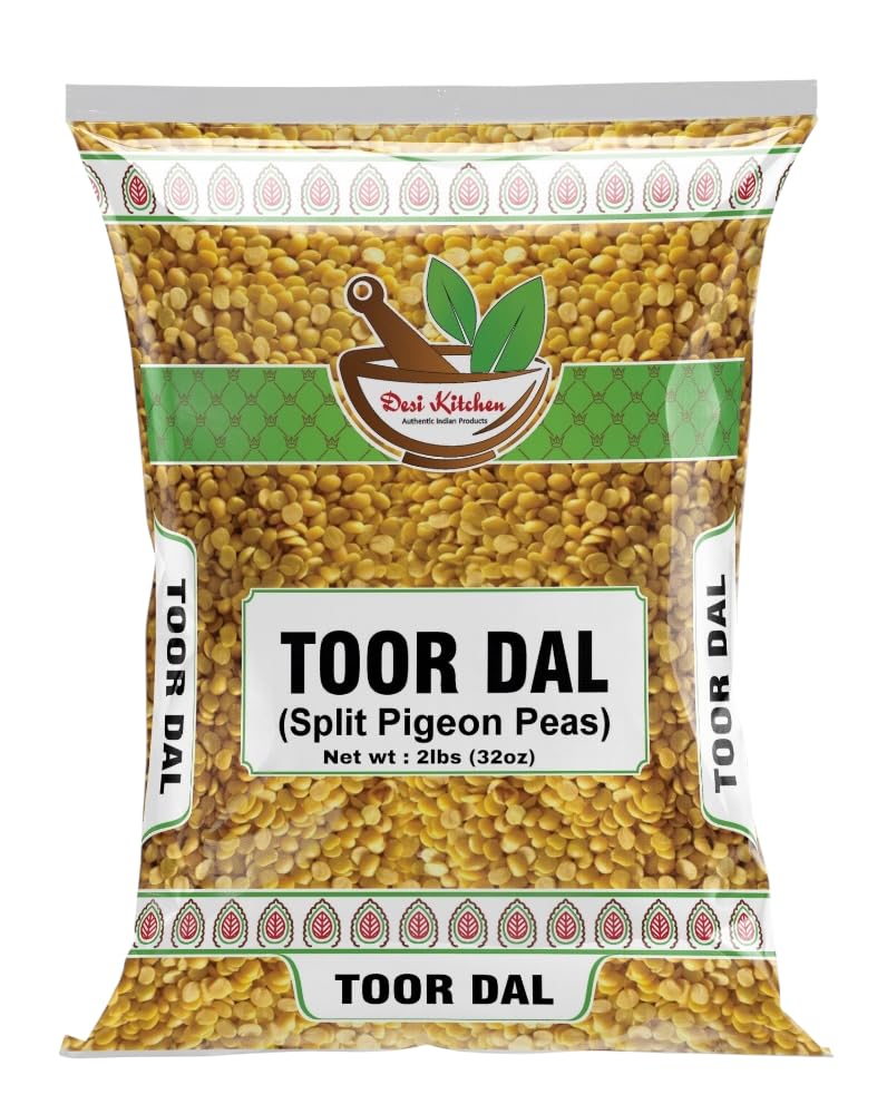 Desi Kitchen Toor Dal (Split Pigeon Peas) By Rani Foods Inc 2Lb (32oz)