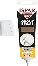 ISPAR Mortero marrón de 250 g, listo para usar para azulejos con espátula, reparación de juntas en el baño y la cocina, inodora y práctica en la vida cotidiana