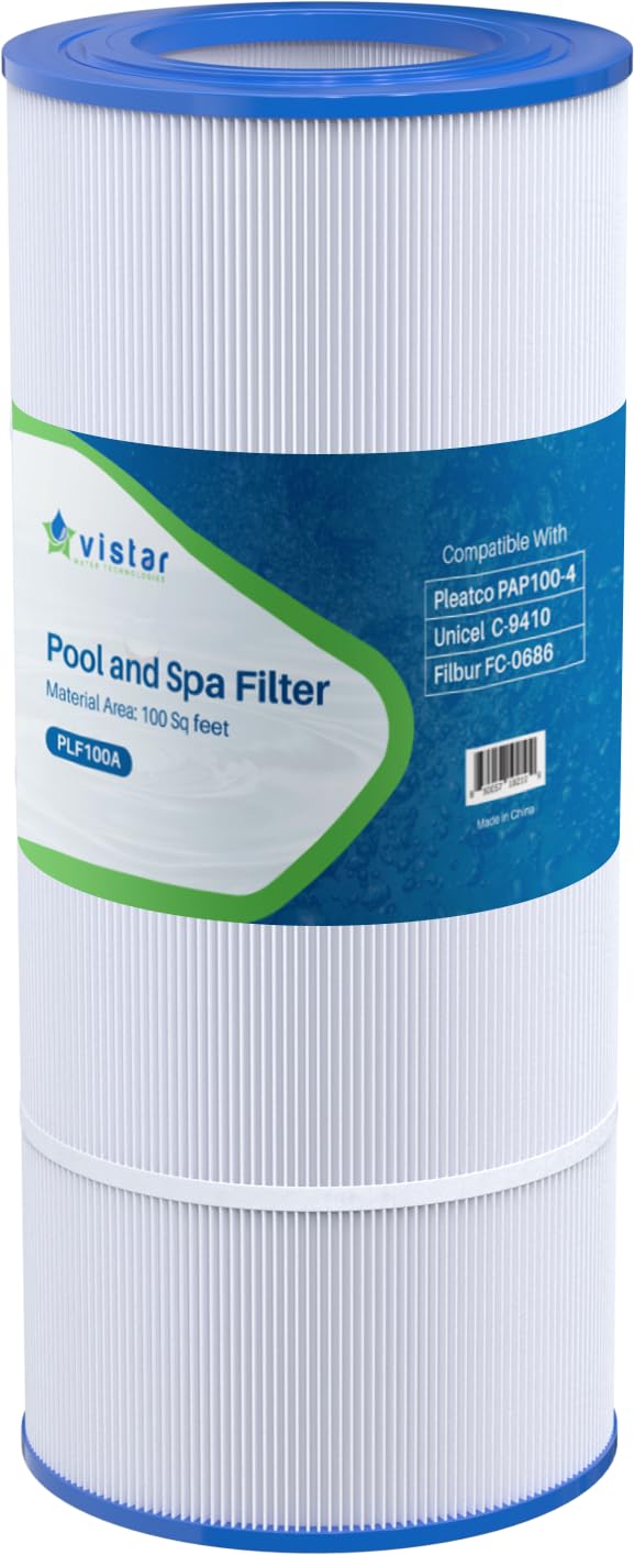 American Water Solutions PLF100A Pool Filter For Pentair CC100, CCRP100, PAP100, PAP100-4, C3, Unicel C-9410, R173215, Filbur FC-0686, 59054200, 160316, 160354, Predator 100, L x OD:23 5/8