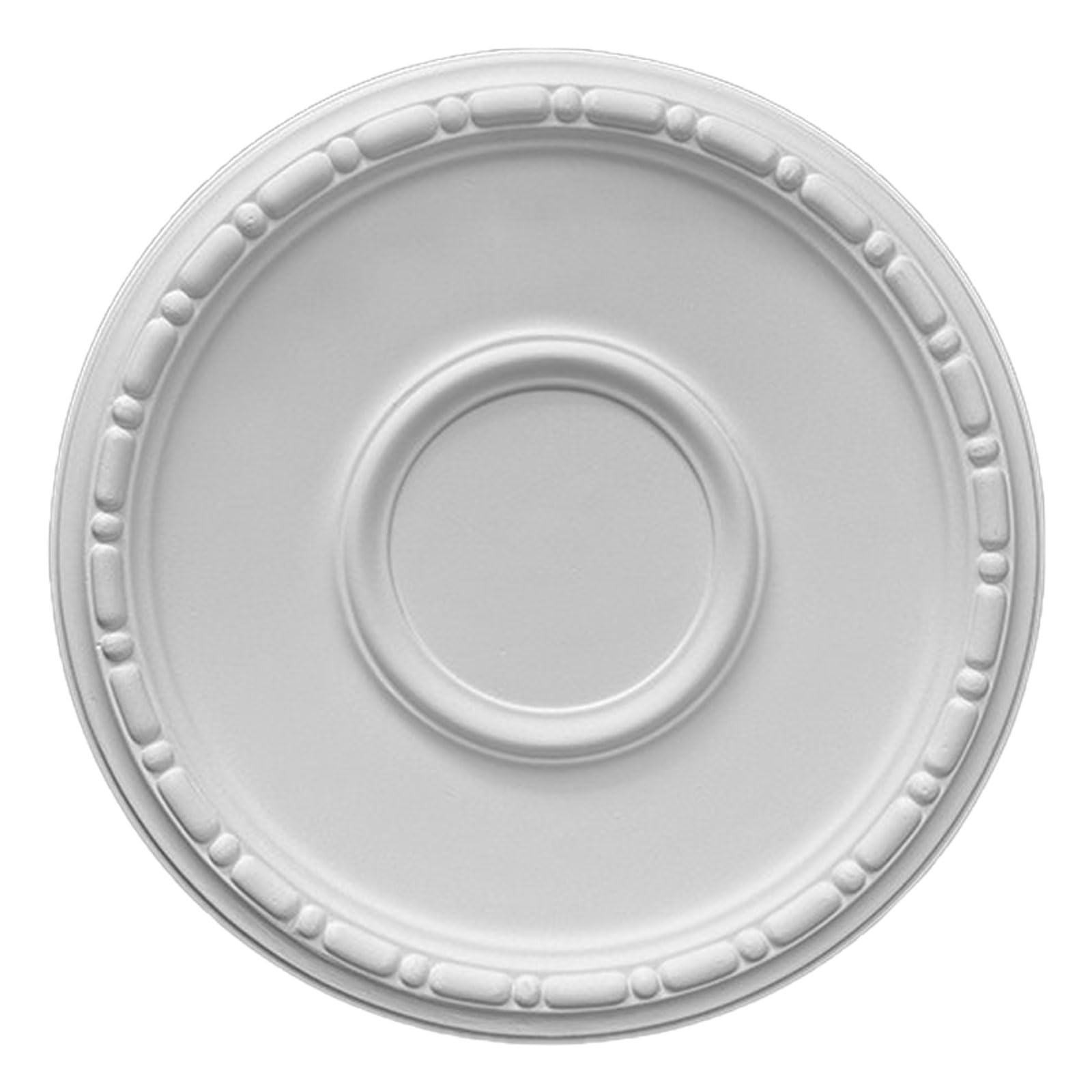 PU Ceiling Medallion for Fan Lamp, Chandelier, White, Multiple Sizes(White S,42cm)