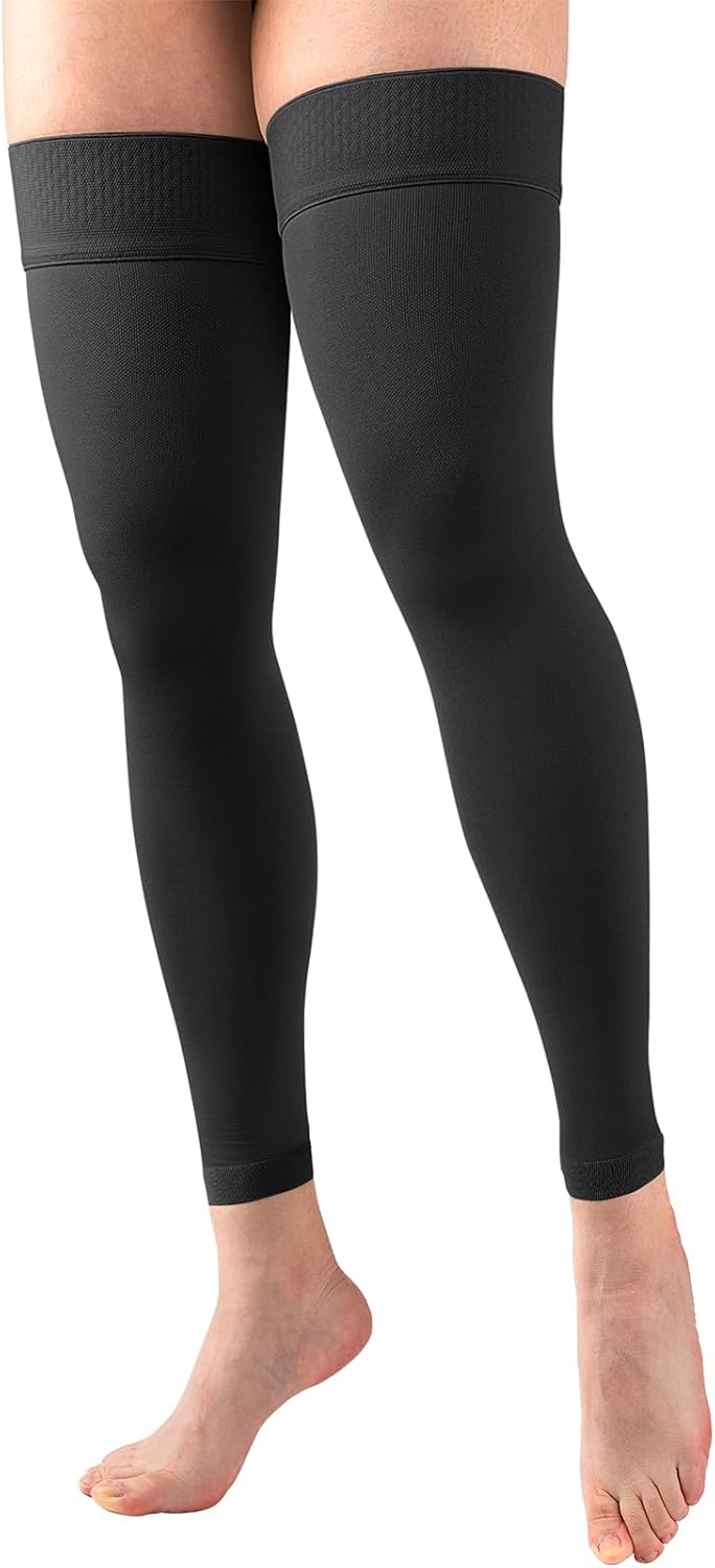 Compression Stockings for Women & Men, 20-30 mmhg Support Hoses,Medical Graduated Thigh High Compression Socks for Circulation Varicose Vein Swollen legs Travel Flight Pregnant