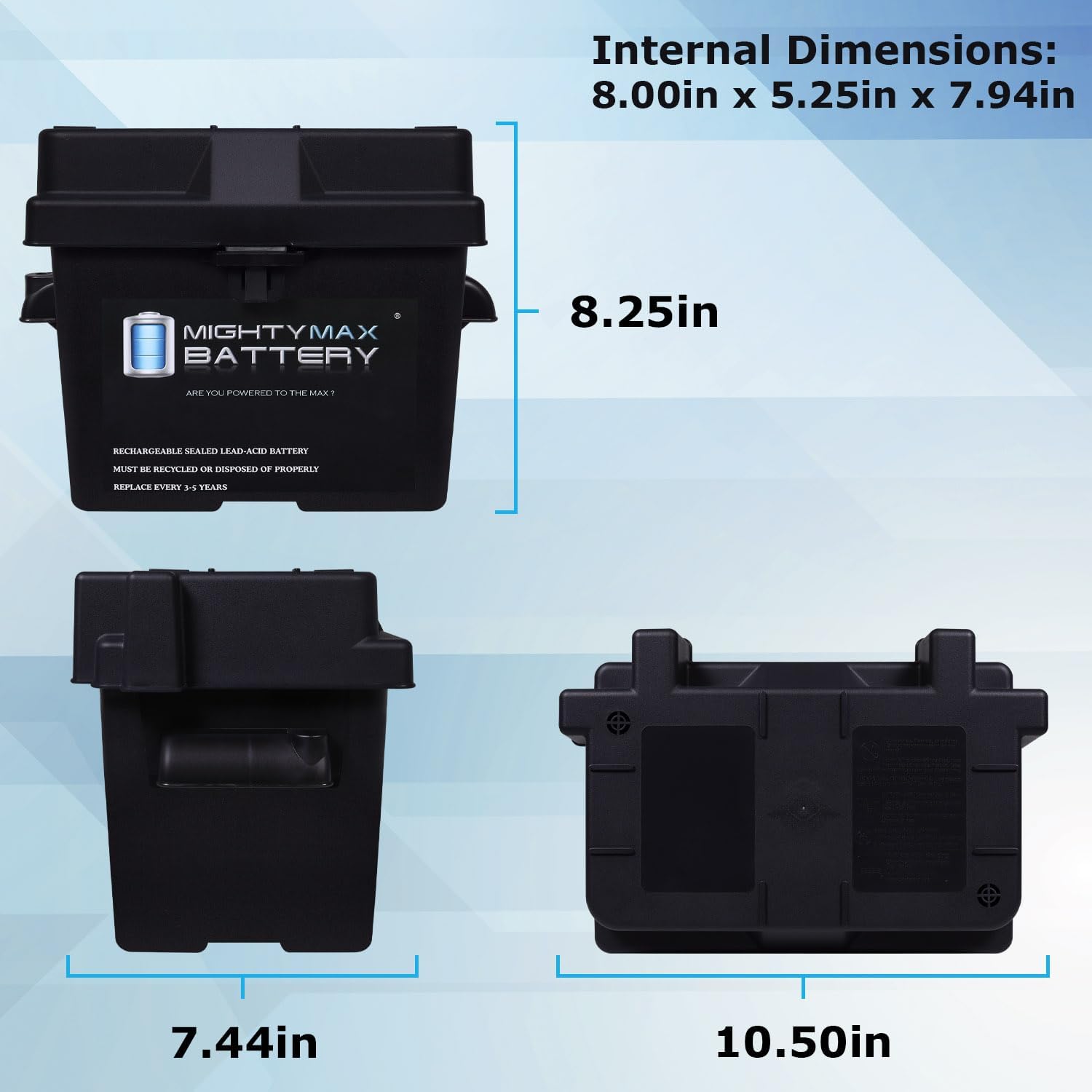 Mighty Max Battery Group U1 Battery Box for Pv Solar Panels, Wind Turbine