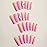 YoYoee Long Rose Nails Tips Glitter French False Nails Square Press on Nails Daisy Full Cover Ballerina Fake Nails for Women and Girls 24PCS