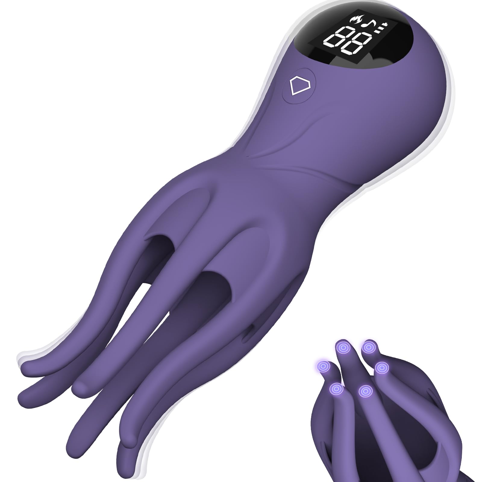 Vibromasseur pour Penis pour Homme, Masturbateur Masculin avec 12 Vibrations&Puissants, LCD...