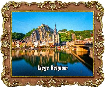 Liege Belgium Refrigerator Magnet 3D Travel Souvenir Fridge Decoration Magnetic Sticker Craft Collection