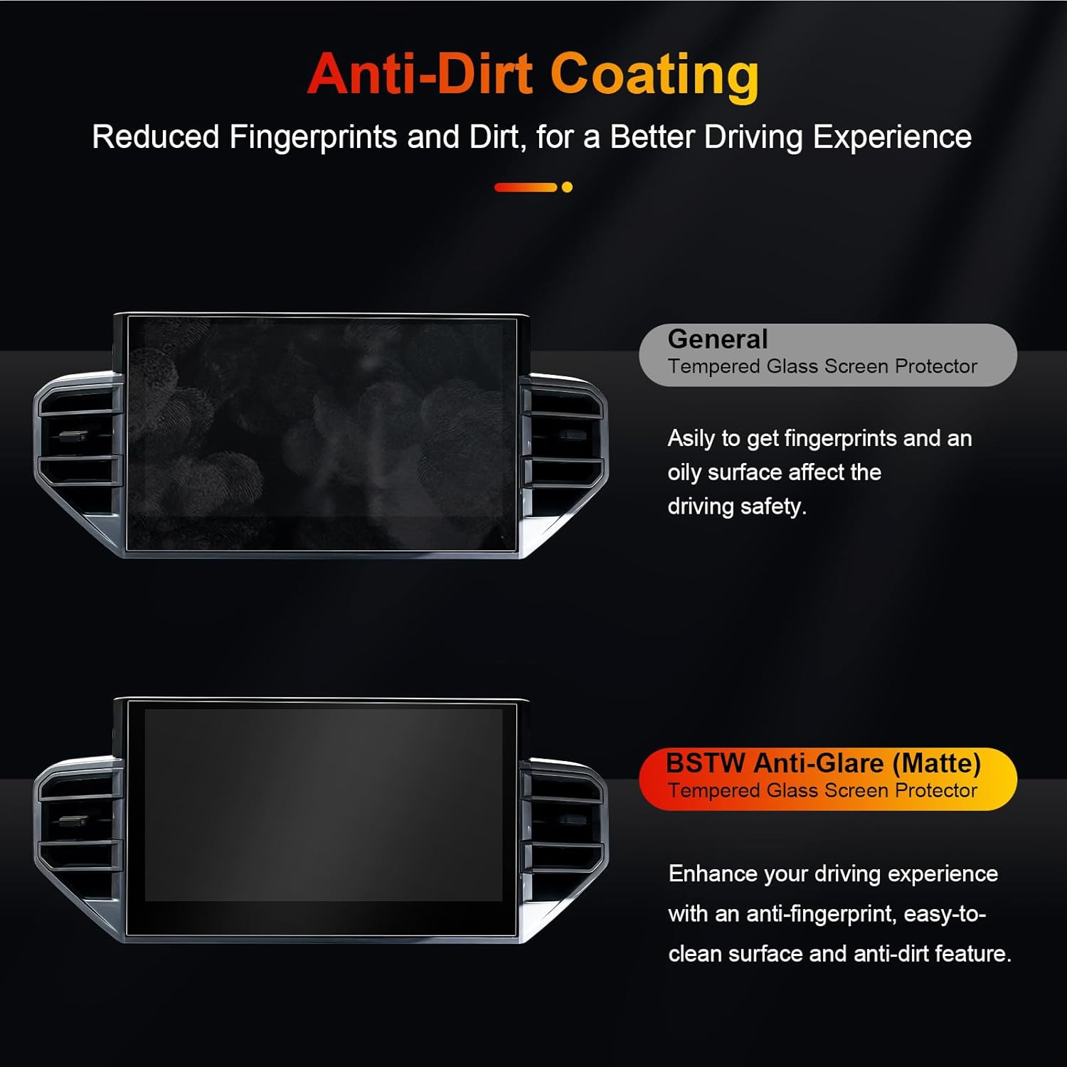 (2-Pack) for Matte Screen Protector for 2022-2026 Toyota Tundra 3rd Gen 14-In Display for Toyota Accessories Anti Glare Tempered Glass Protective Film (Tundra 14-In Matte 2PCS)