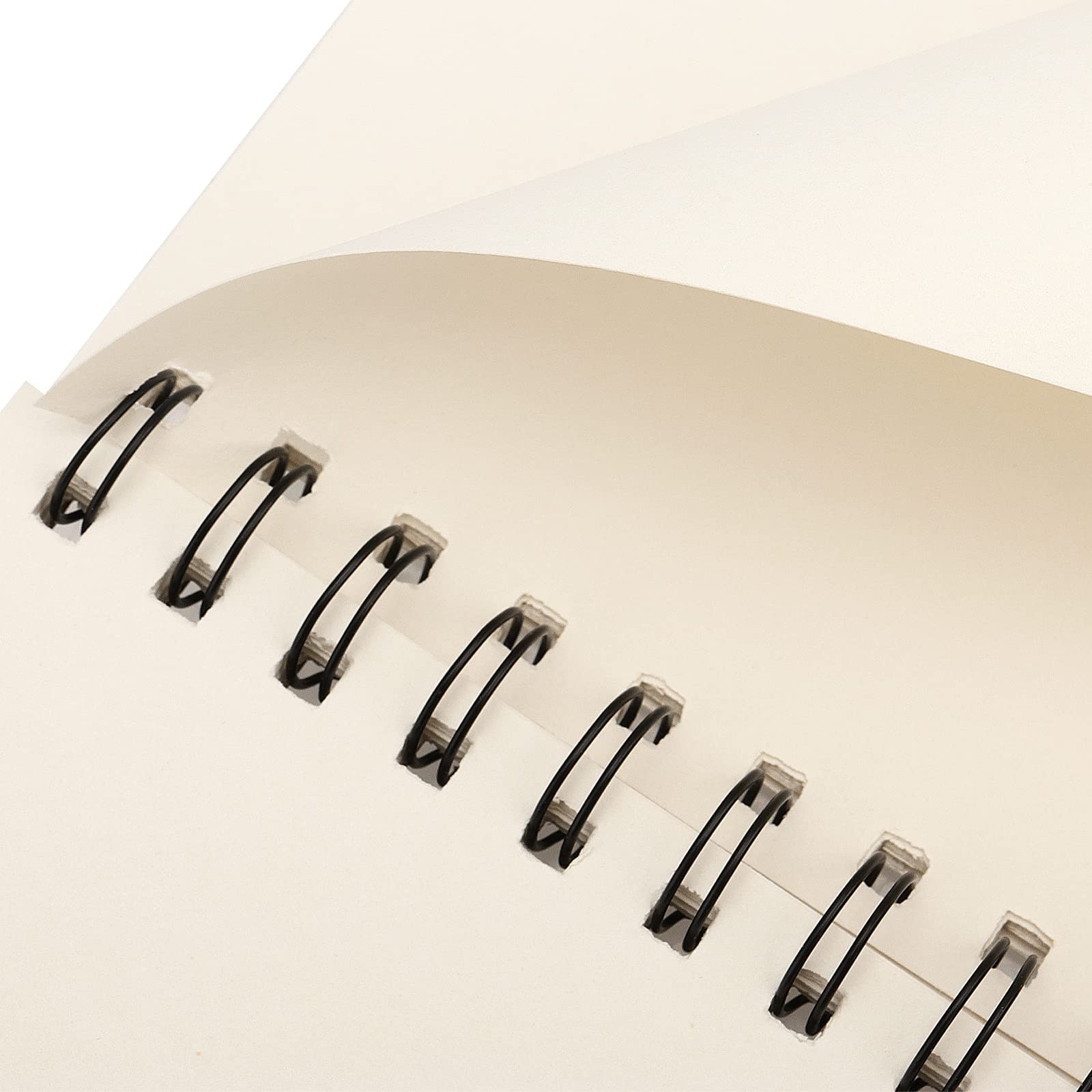 HEIHAK Confezione da 6 quaderni da disegno A5, rilegati a spirale in carta kraft, blocchi per schizzi per viaggi, disegni paesaggi, schizzi e promemoria (60 pagine/30 fogli
