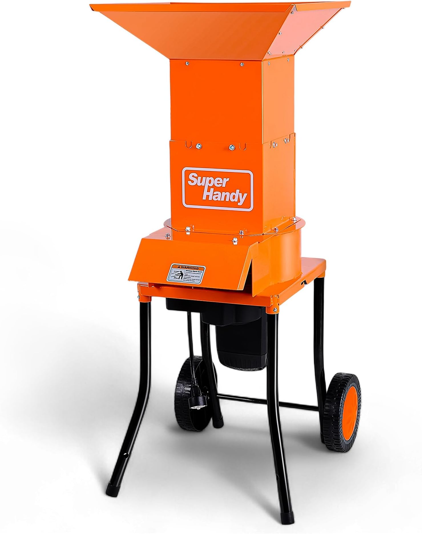 SuperHandy Leaf Mulcher Shredder Electric Waste Management Heavy Duty 120V AC 11" Inch Cutting Blade 0.5" Inch Cutting Capacity for Leaves, Grass, & Clippings