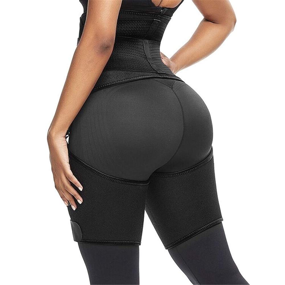 Femme Ceintures Sudation,Serre Taille Ceinture d'entraîneur Réglable Ceinture Minceur,Prévenir De Blessure Et Soulager La Douleurpour pour Sport,Gaine Amincissante Ventre Plat,Noir,XL