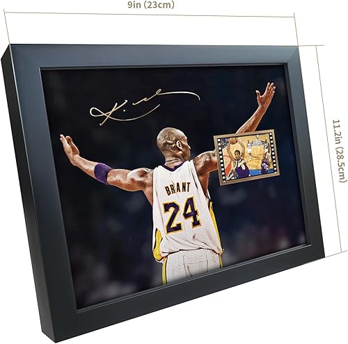 Miniatura 6 de sufenvera Kobe Bryant - Póster enmarcado para fanáticos del baloncesto en cumpleaños, Navidad, Día del Padre, 10 x 8 pulgadas