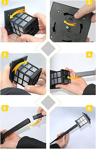 Miniatura 10 de Luces solares para caminos para exteriores, impermeables, paquete de 2 unidades, luces LED decorativas para exteriores, iluminación de paisaje para