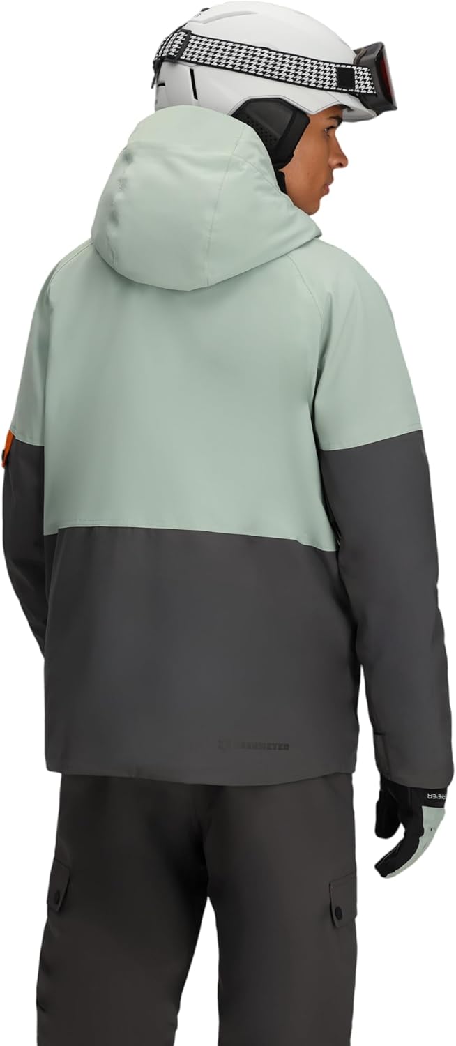 Obermeyer Mens A.M.F. Ski Jacket, 20K mm Waterproof Breathable with 2-Way Stretch and HydroBlock