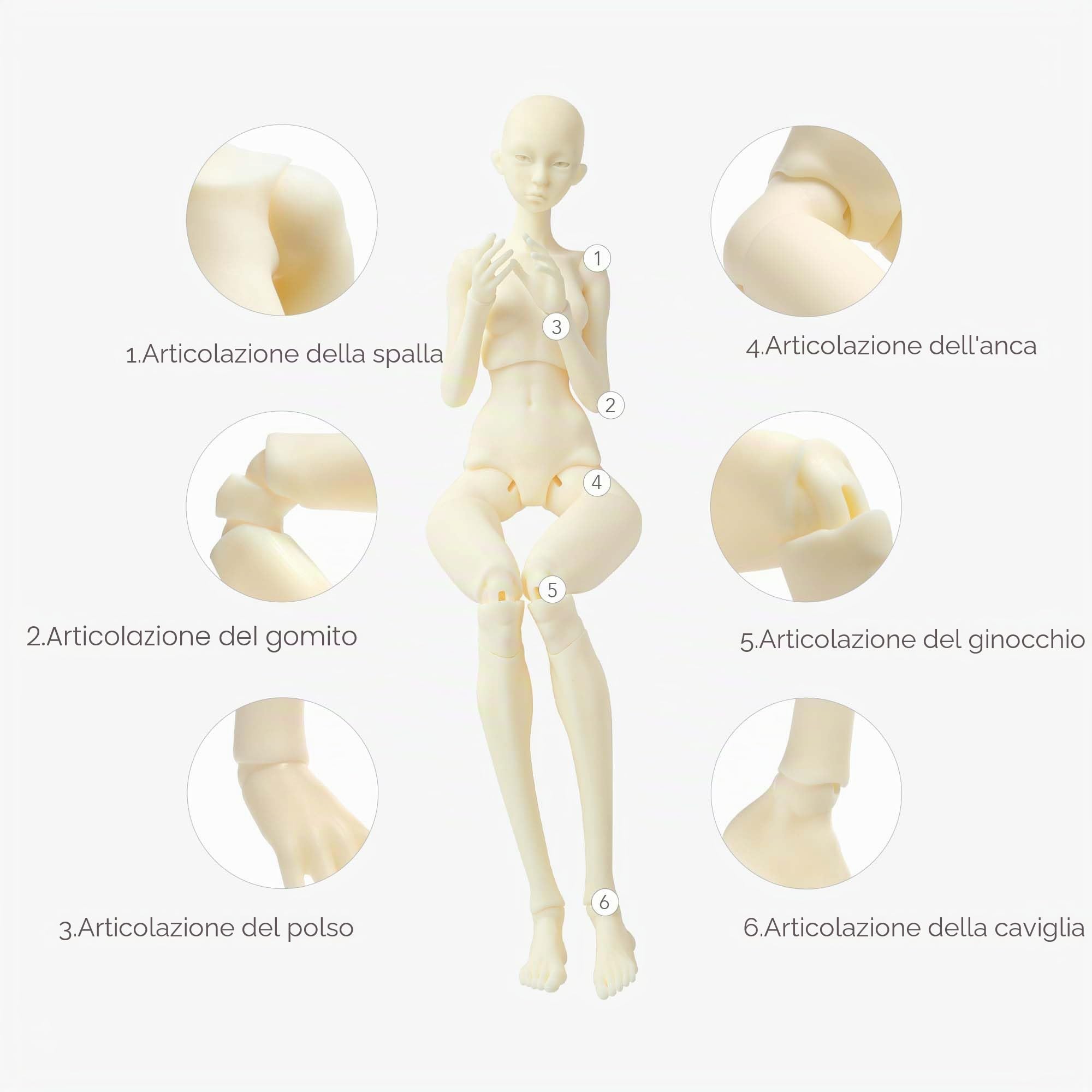Phrozen Resina BJD per Stampa 3D, Opaca Liscia e Resistente all‘Usura per Bambole e Figure Articolate, Fotopolimero Indurente UV 405 nm per Stampanti LCD/DLP/MSLA, Colore Avorio, 1 kg