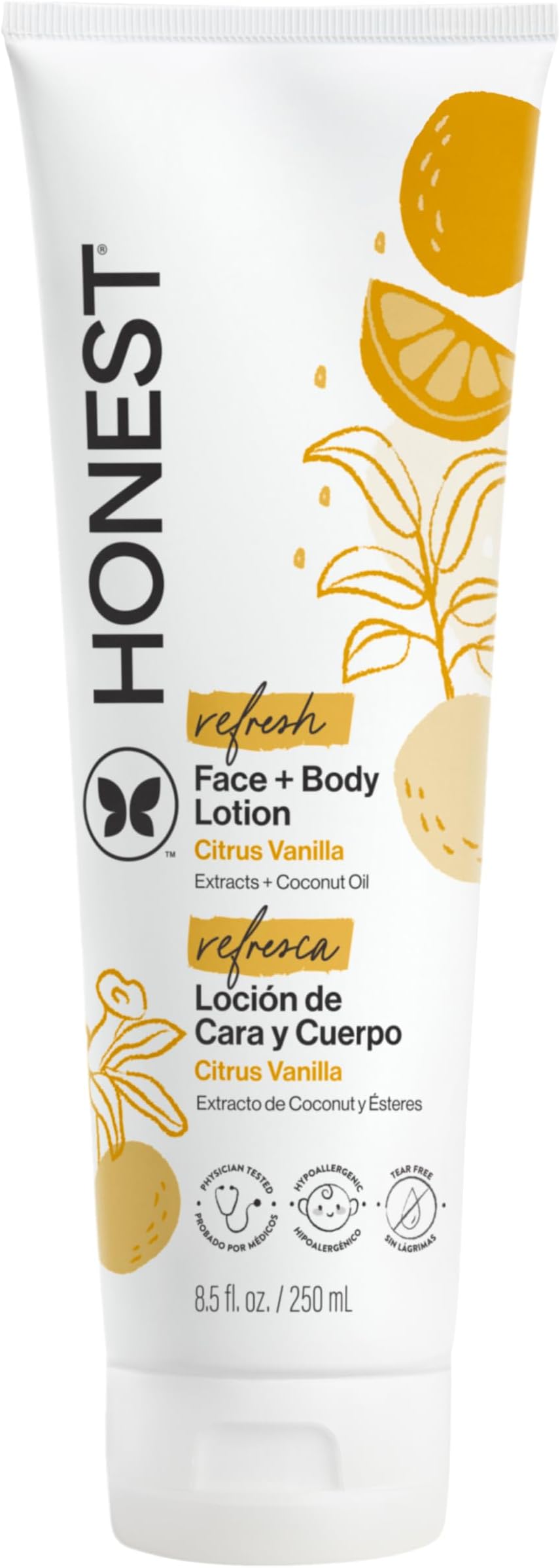 Everyday Gentle Sweet Orange Vanilla Face + Body Lotion | Dermatologist D | Gentle For Babies | Baby Lotion | Orange And Vanilla Extracts & Coconut Oil | 8.5 Fl Oz