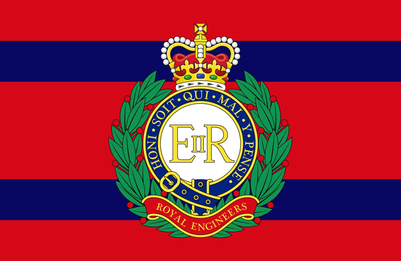 Drapeau Large Corps of Royal Engineers Camp 1952-2022 cadeau vétéran