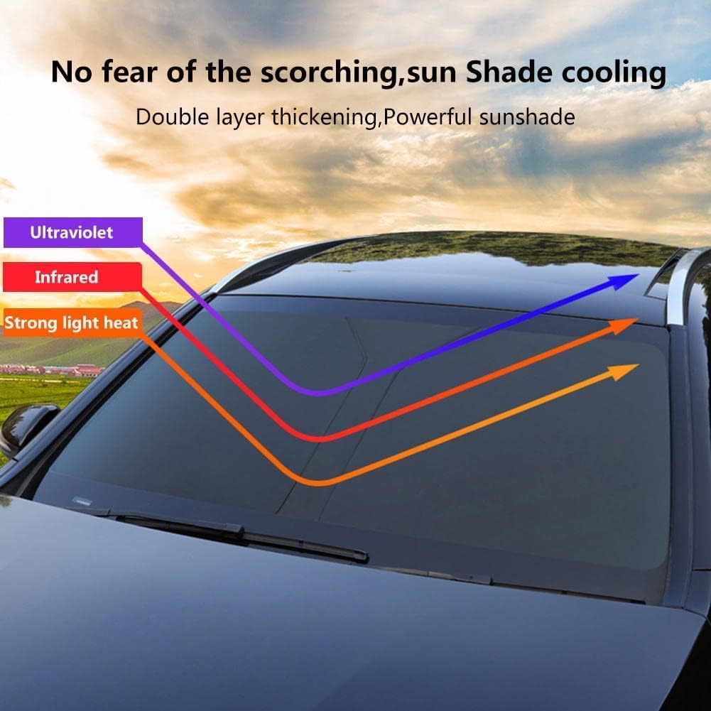 TONTEK Sun Shade for Front Window, for Cupra Formentor Leon TCR, Anti-UV, Car Windshield, Decorative Accessories, Black