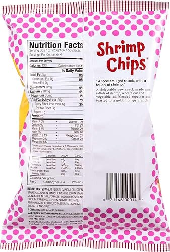 Miniatura 14 de Calbee Chips de camarones (ajo caliente, 4.0 onzas) (paquete de 12) Horneados para una perfección crujiente