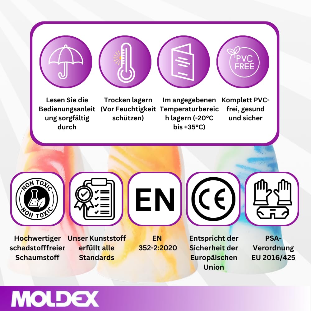 INDUSTRIAL STARTER MX7800 Einweg-Ohrstöpsel aus PU-Material für Gehörschutz und