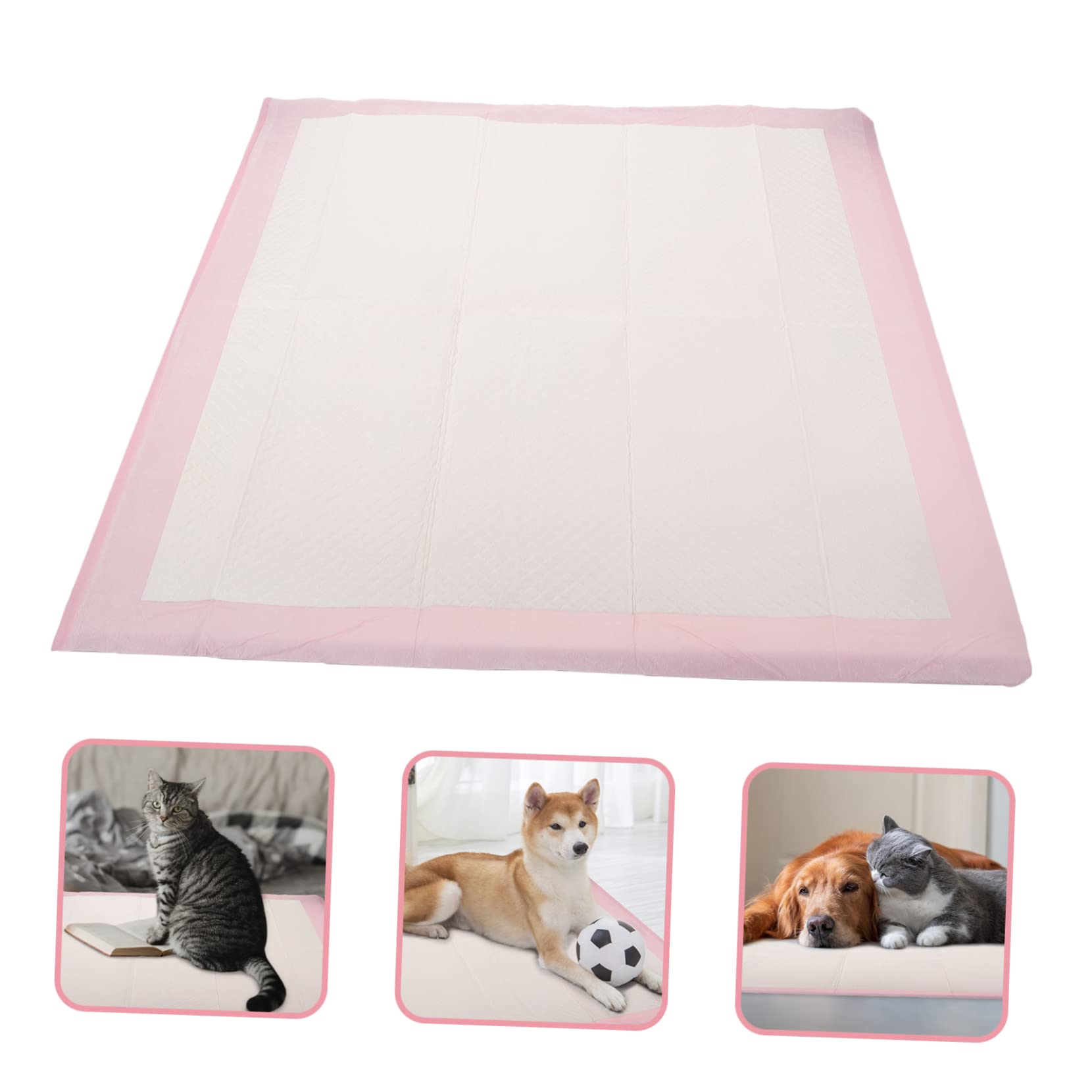 Almohadilla para Cachorros Absorbente, 1 Bolsa Rosa | Polímero Importado y Pulpa de Madera, Pe Papel Higiénico, Uso en Adiestramiento y Jaulas Pequeñas