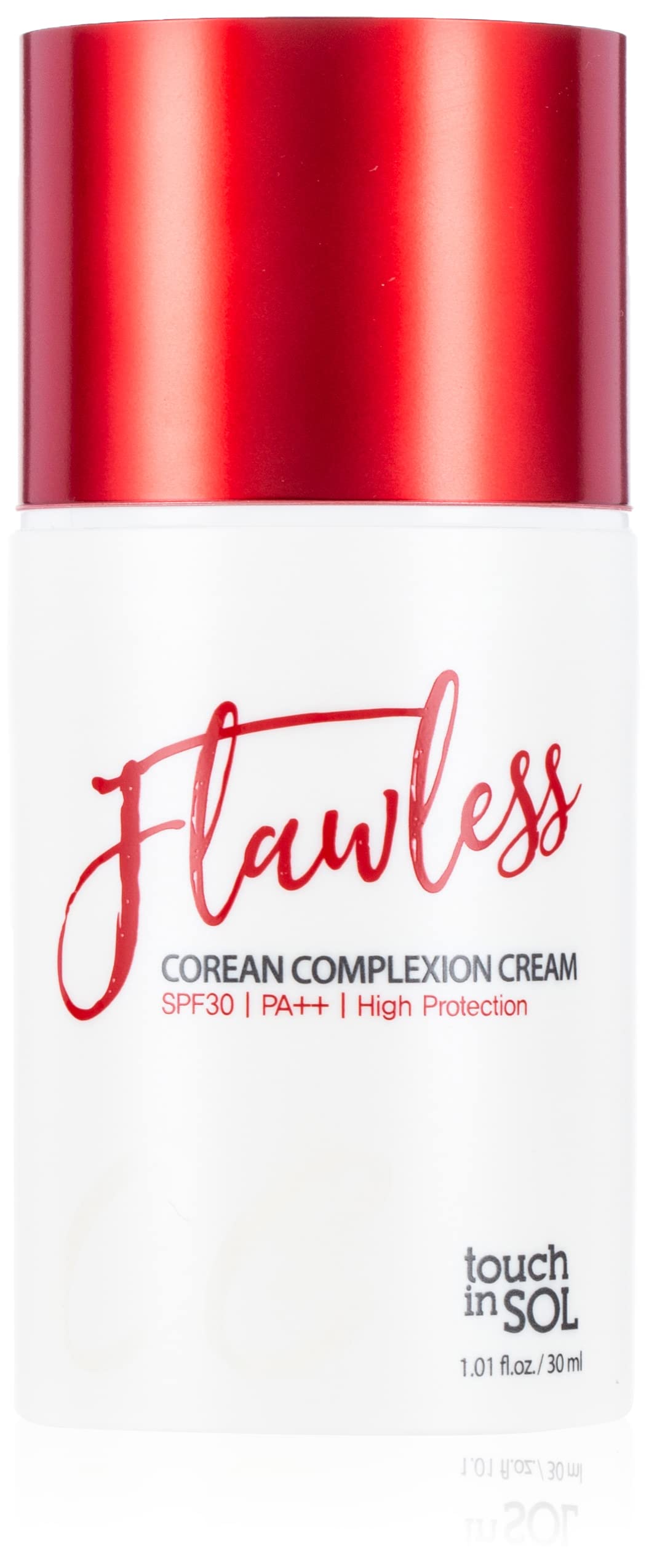 Touch In Sol, Korea. Flawless Corean Complexion CC Cream Moisturizer. Brightens Skin, Improves Skin Texture & Minimizes Pores. SPF 30. 30ml