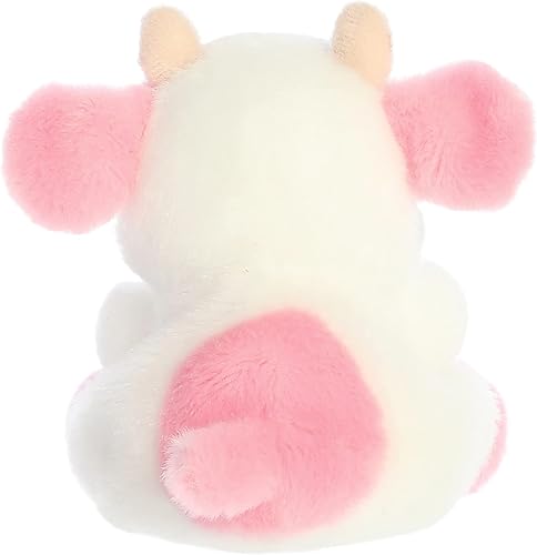 Miniatura 4 de Aurora Adorable animal de peluche Palm Pals Belle Strawberry Cow, divertido peluche coleccionable para niños y adultos, perfecto para decorar