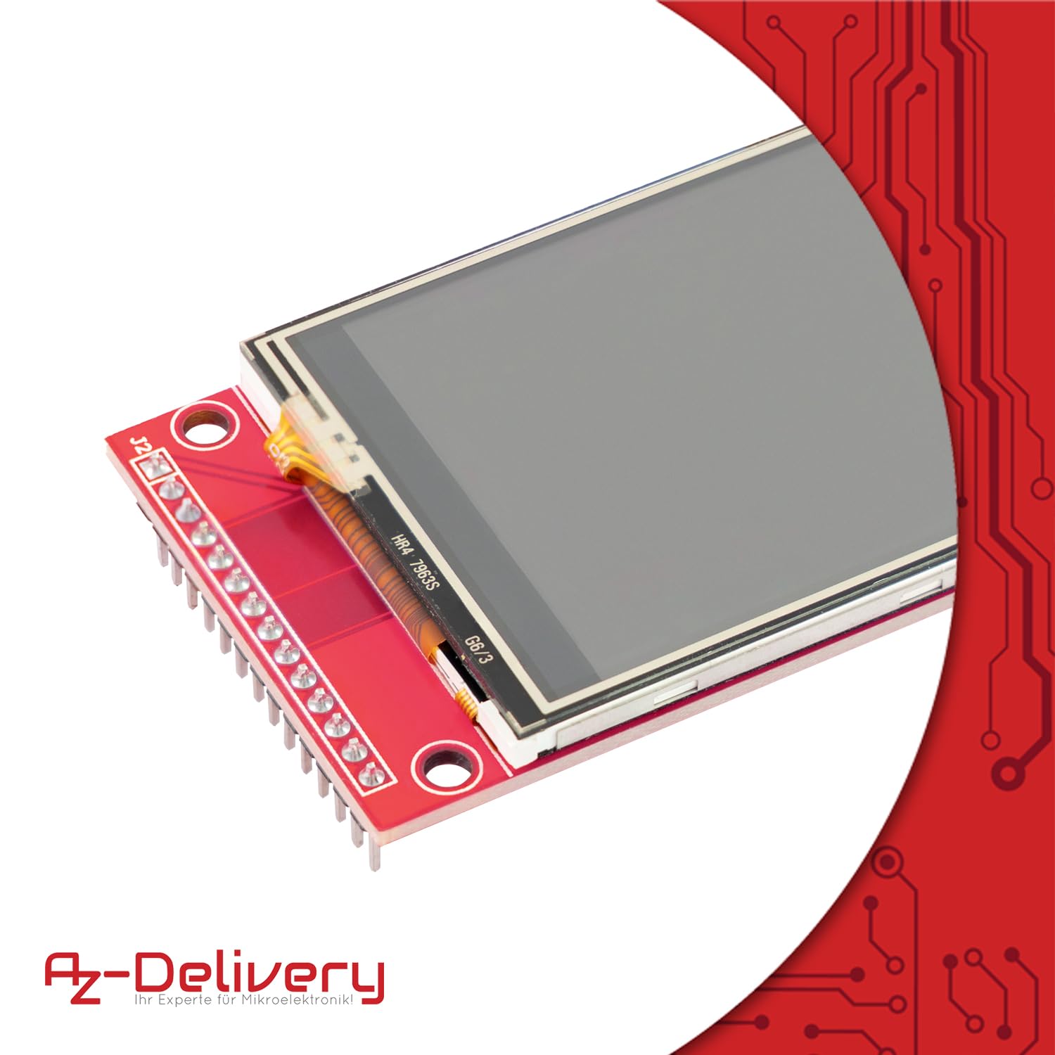 AZDelivery 3 x 2.8 inch LCD TFT Touch Display - Compatible with Arduino