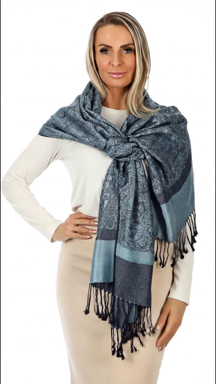 Bufanda pashmina para mujer– bufanda de Cachemira Suave y Ligera– Pashmina para Mujer
