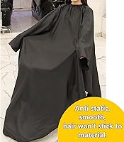 Vista 7 de TOPTIE Bata de peluquero con mangas para peluquería unisex ligera