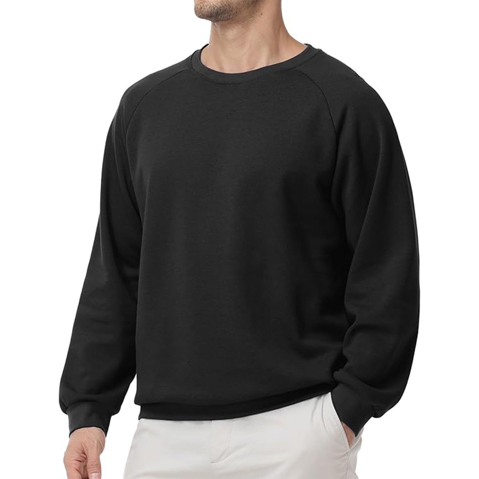 Sudadera de manga larga para hombre, cuello redondo, para pesca, entrenamiento, atletismo, gimnasio, primavera, otoño e invierno — view 2