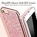 ESR iPhone 7 Case,iPhone 6 Case, Bling Glitter Sparkle Dual Layer Shockproof Hard PC Back + Soft TPU Inner Shell Skin for 4.7
