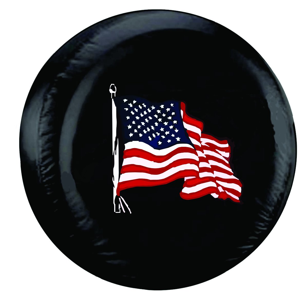 CustomGrafixTireCovers™ American Flag Tire Cover 28
