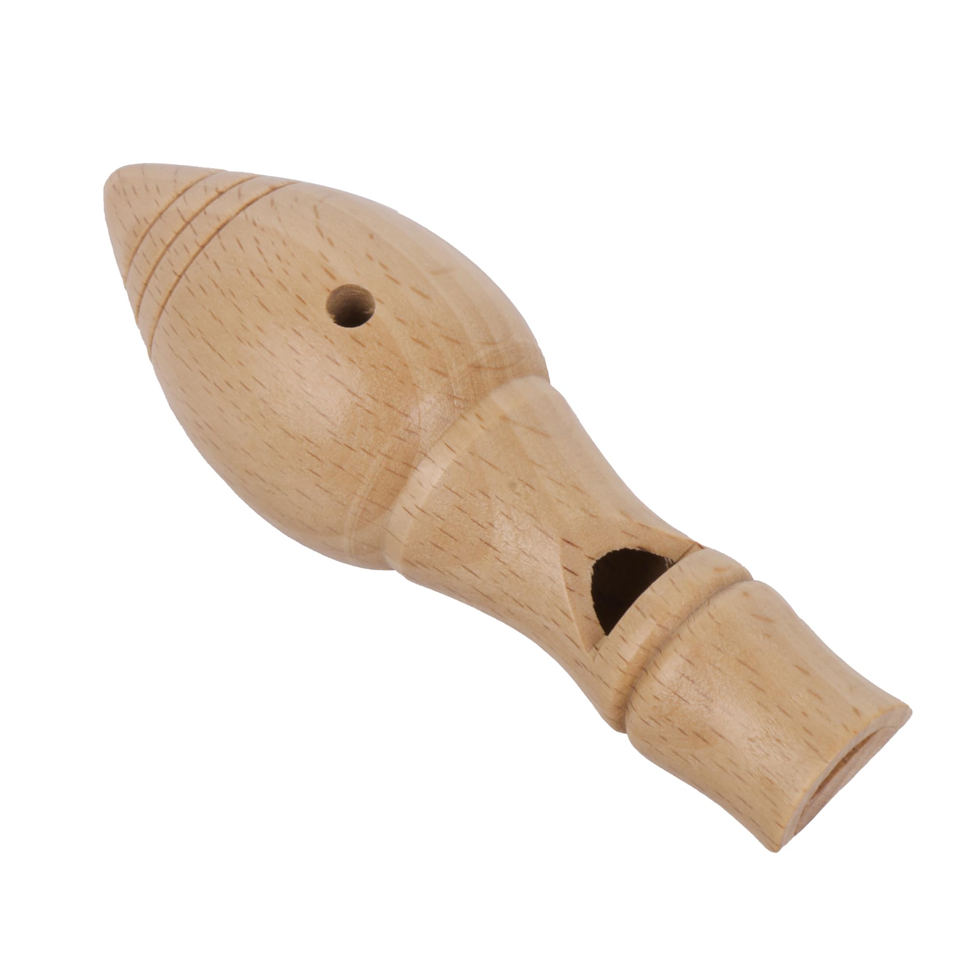 Yibuy 10.5x4cm Wooden Long Type Bird Caller Whistle Cuckoo Whistle Musical Toy for Kids Early Education-image-45