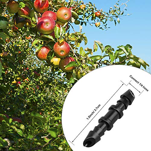 Kalolary 150 Pieces 1/4’’ Straight Barbed Connectors, Fitting Drip Irrigation Fitting Drip Irrigation Barbed Coupling Single Barbed Connector For Irrigation Tubing System And Garden #TOP1
