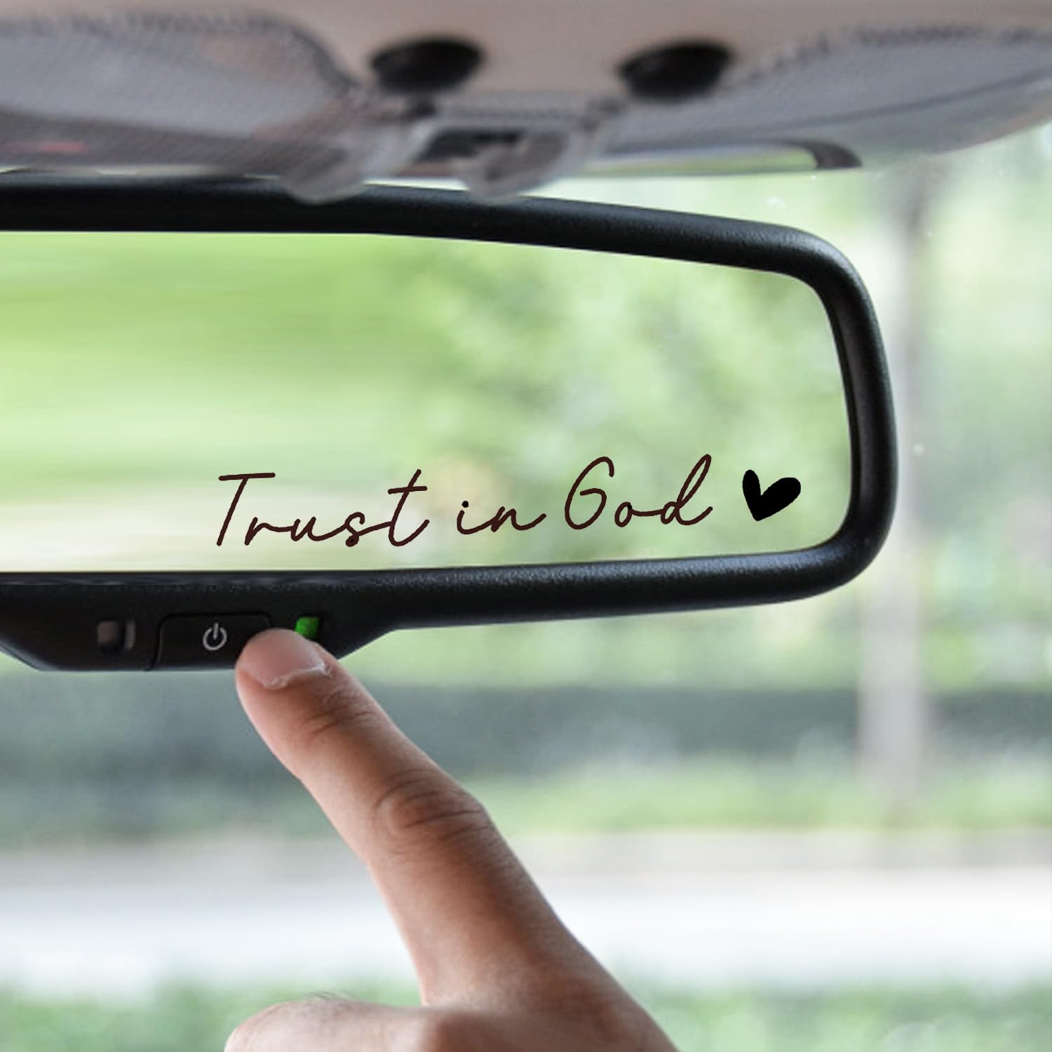 Christian Decal Rear View Mirror Decal Faith Car Mirror Sticker Bible Verse Gift for Women Christian Stickers Religious — view 8