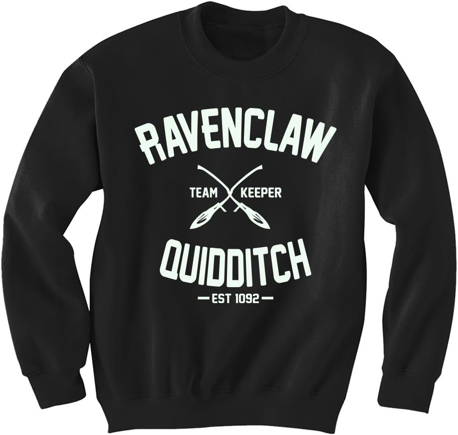 Harry Potter Inspired Ravenclaw Quidditch Sweatshirt (small, Black)