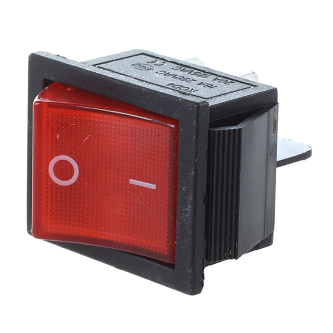 2 pezzi KCD4 DPST ON-OFF Interruttore a barra a 4 pin per interruttori 15A / 20A AC 250V / 125V