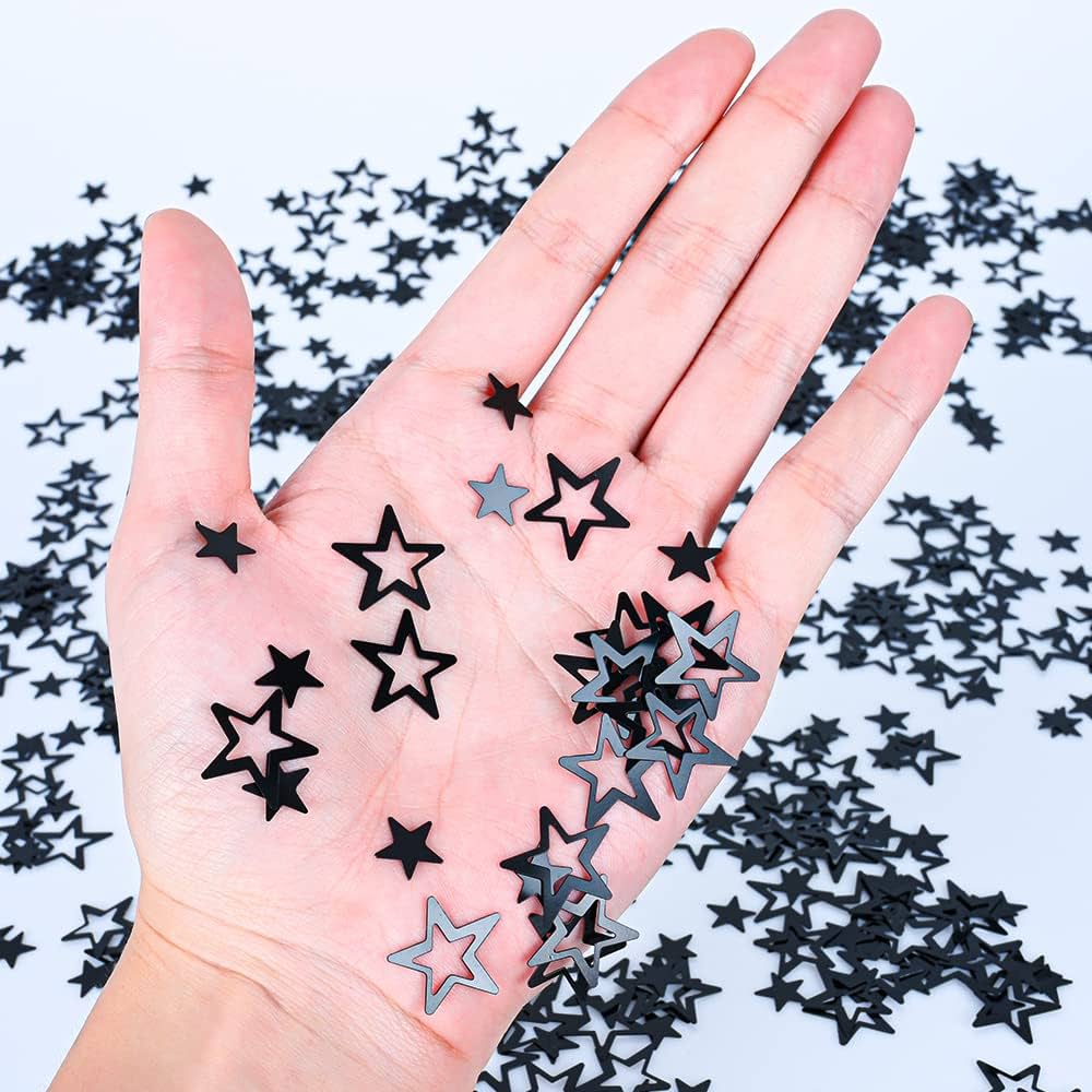 Aazon.co: XIKSXITN Rainbow Star Table Confetti 0.59 Inch Etallic Star Foil Confetti For