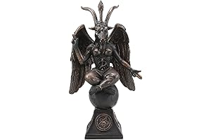 Ebros Gift Satanic Tree Topper Goat Idol Baphomet Resin Statue