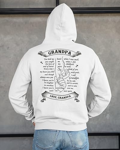Miniatura 4 de Grandpa - You Held My Hand When I Was Small Hoodie, His Angel Hoodie Shirt, Angel Grandpa Tee, Family Shirt UNISEX HOODIE (Angel Grandpa)