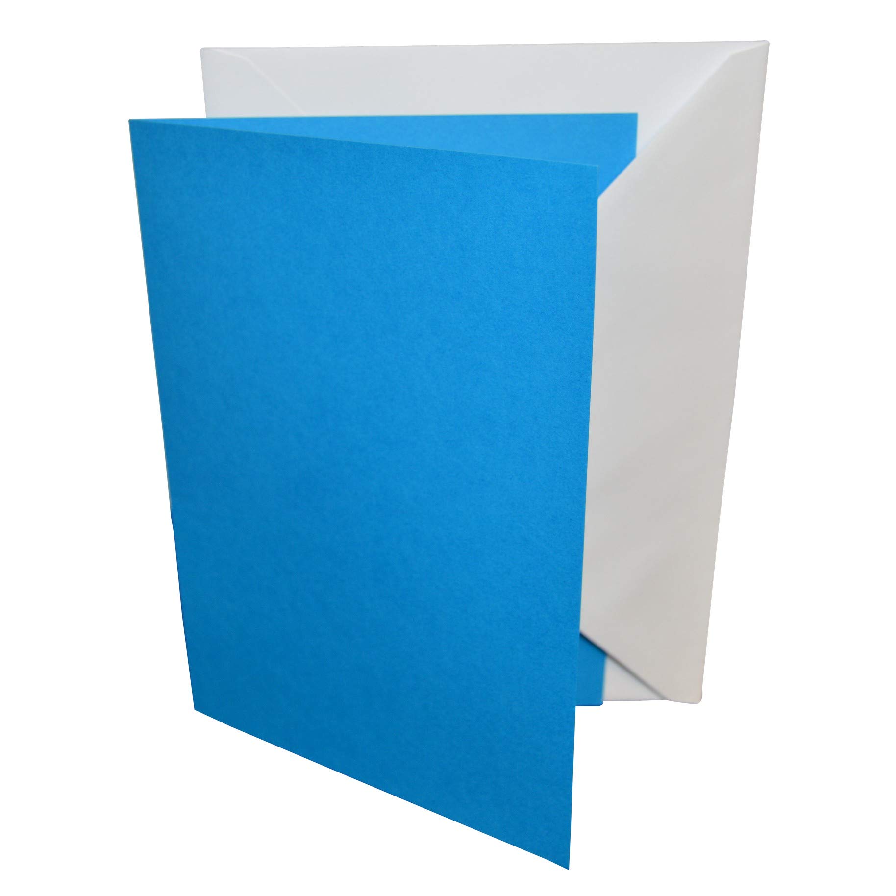5"x7" Coloured Greeting Card Blanks with White Envelopes – StellaWeds® (Ocean Blue, 20 Pack) — image 1
