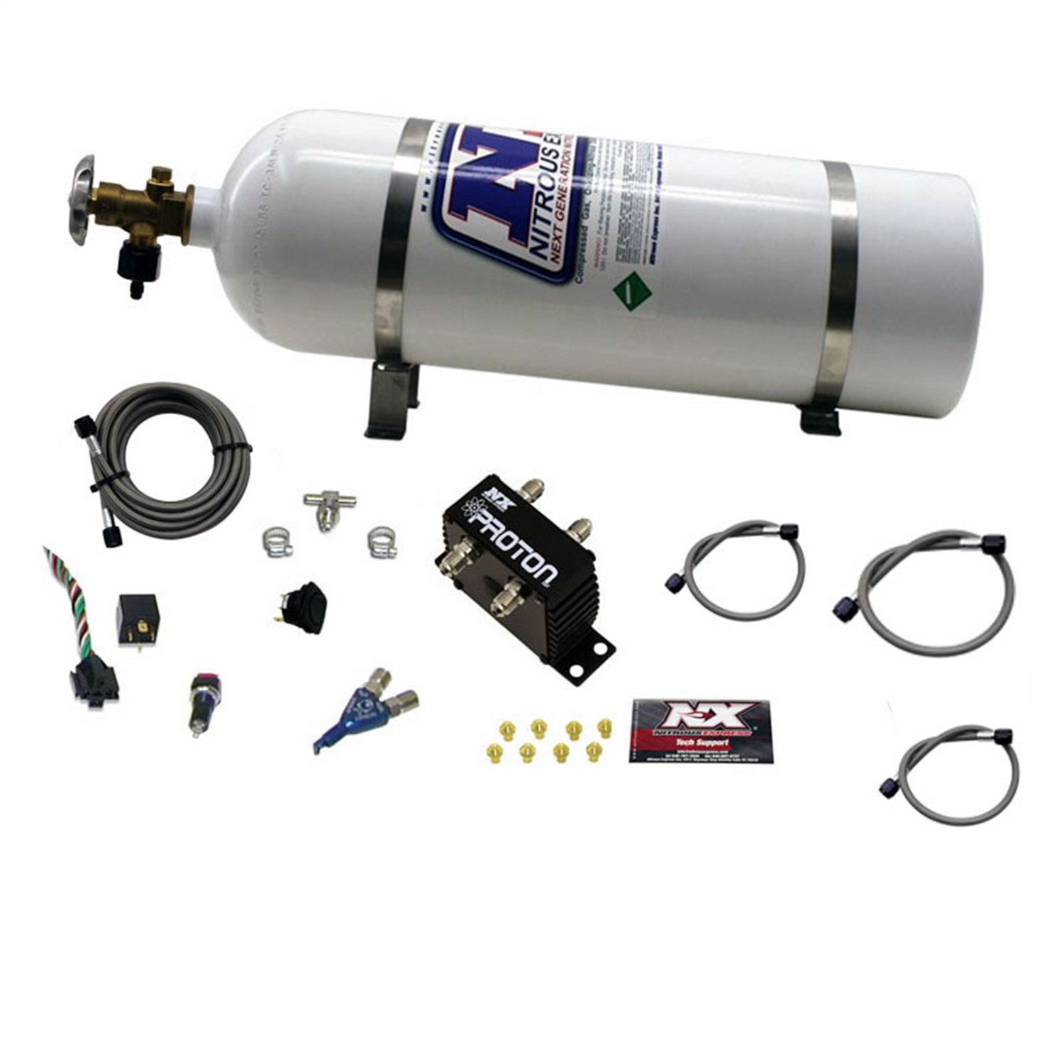 Nitrous Express Zestaw azotowy serii Proton z butelką 6,8 kg (20420-15)