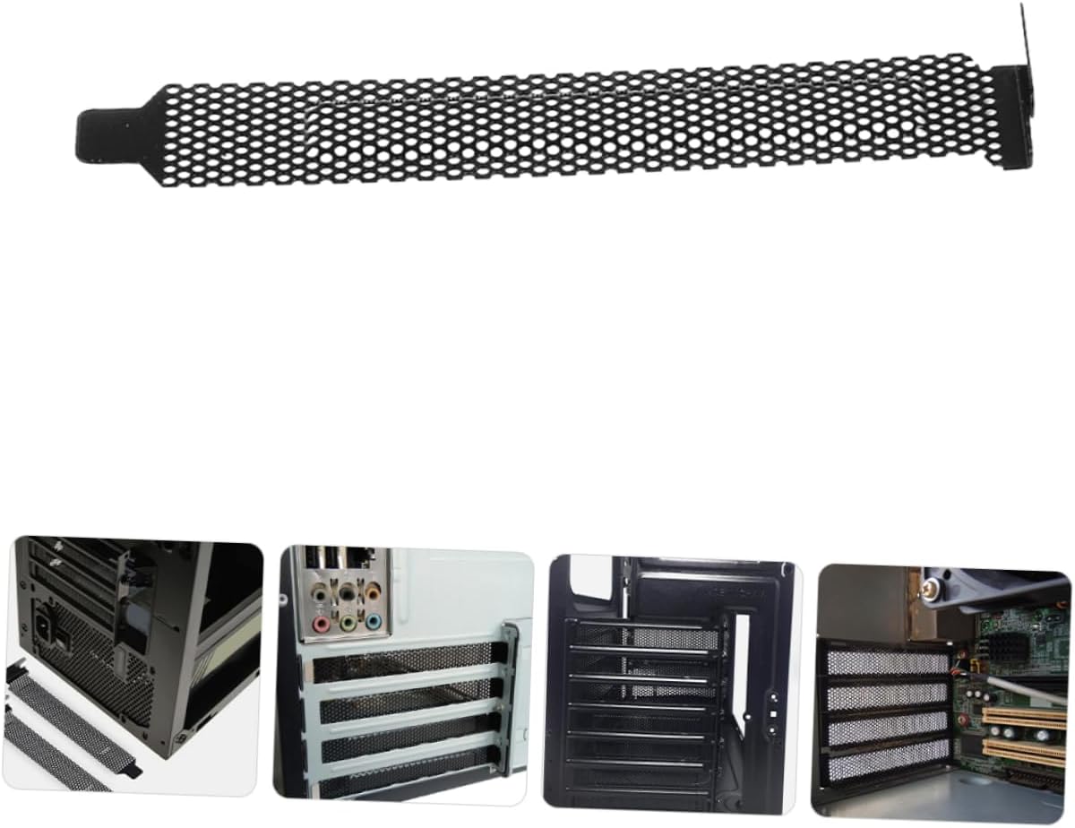 10pcs Pci Slot Cover Plate for Computer Cases Heat Dissipation Shield for Graphics Cards Chassis Accessory Compatible Pc Models