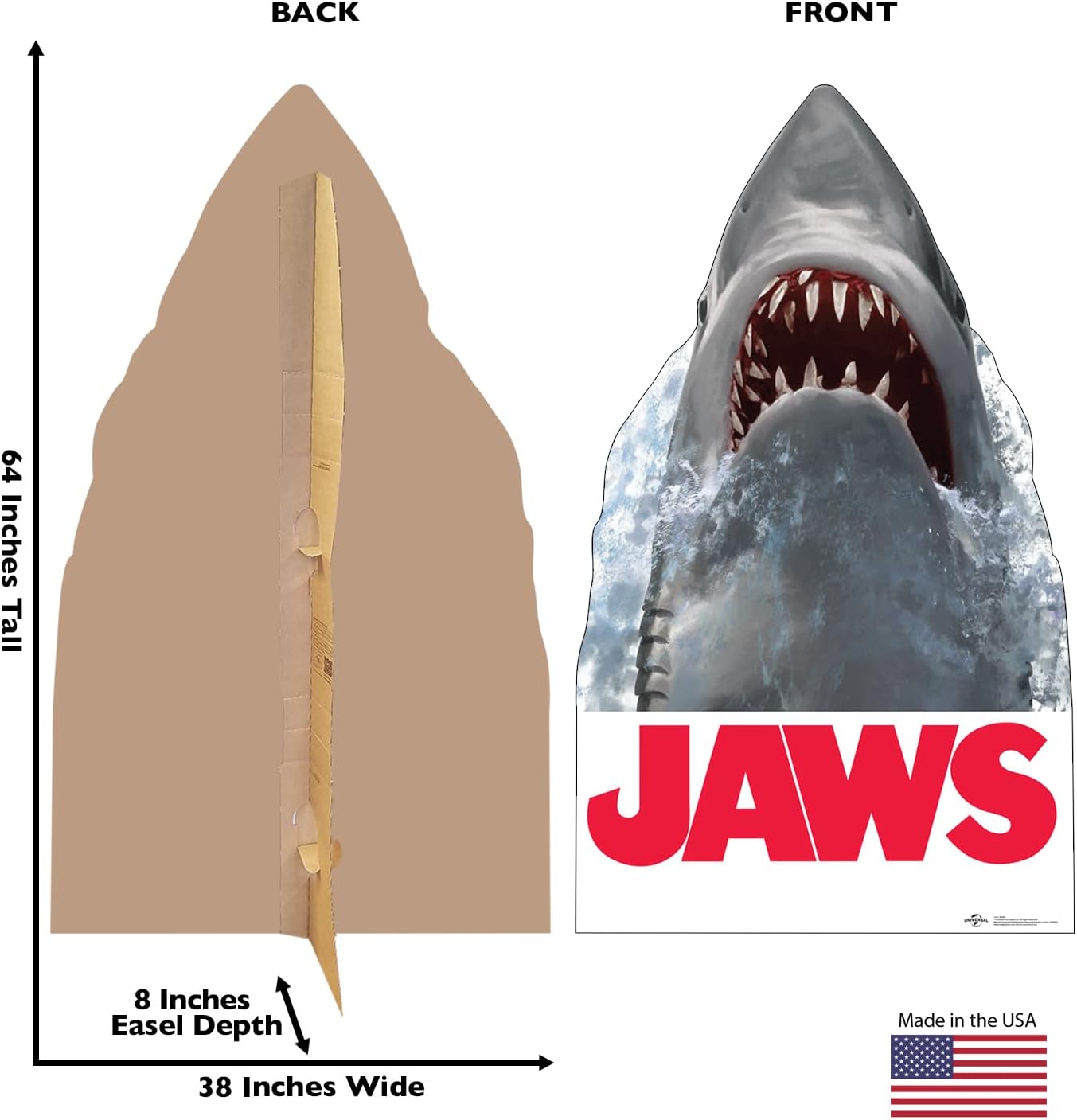 Cardboard People Jaws Life Size Cardboard Cutout Standup