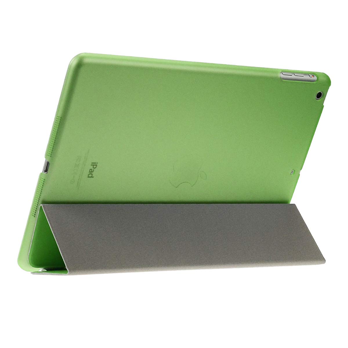doupi Smart Cover & Case for iPad Air 2 with Smart On/Off Function Protective Shell Leatherette Protector Stand, Green